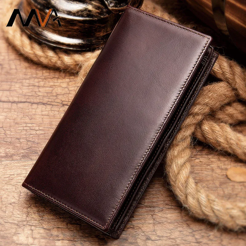Длинный кожаный мужской кошелек высшего качества Классический роскошный клатч