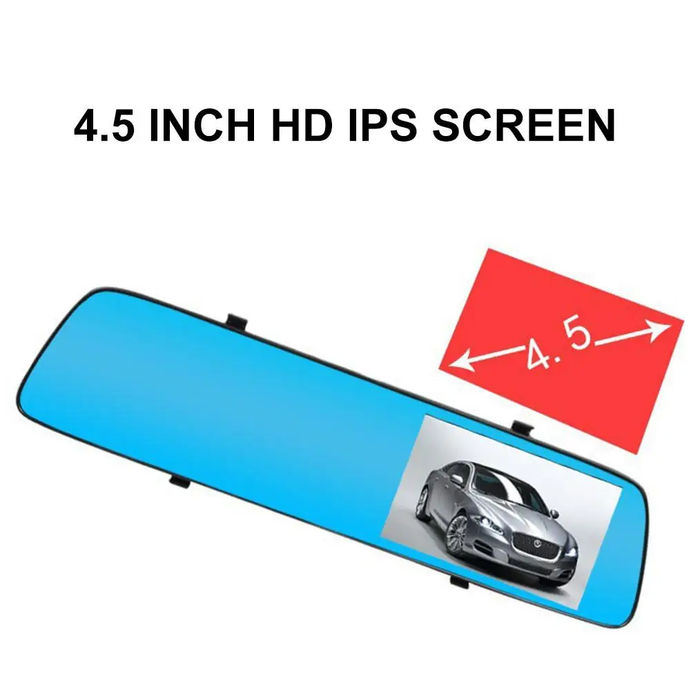 170 градусов широкий угол 1080P Full HD Автомобильный видеорегистратор 4,5 дюймов Поддержка автомобиля контроль парковки G-сенсорный микрофон USB