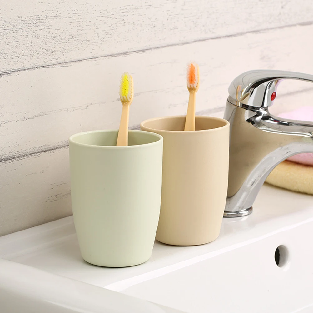 

1PC Eco-friendly Bathroom Japanese-style Thick Circular Cups Toothbrush Holder Cup PP Rinsing Cup Wash Tooth Mug Sanitary Ware