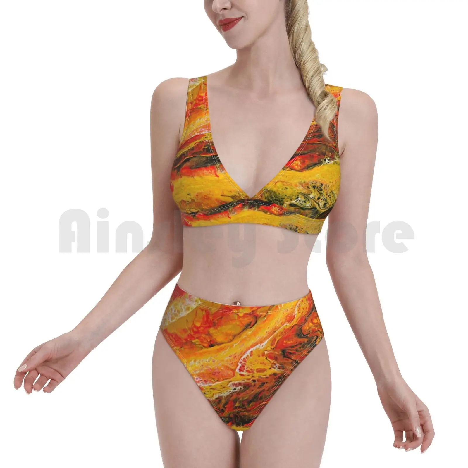 Купальник без названия 2059 купальники абстрактные грациозные мертвецы жидкость