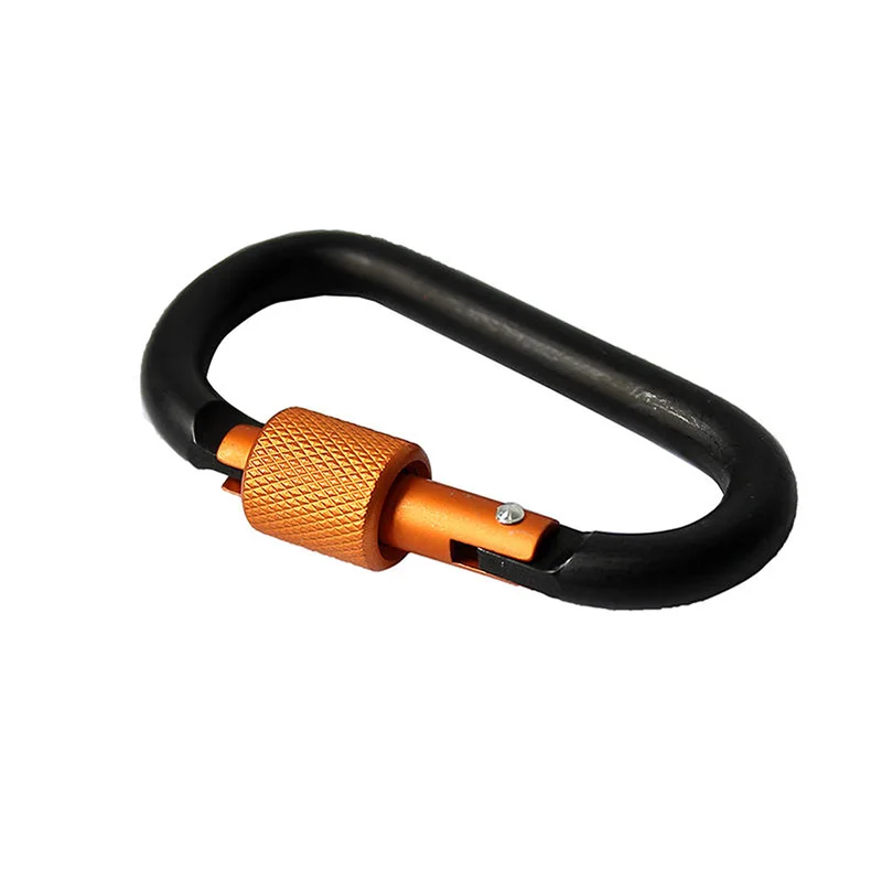 

5PCS Carabiner D-Ring Key Chain Clip Snap Hook Karabiner Camping Keyring Random