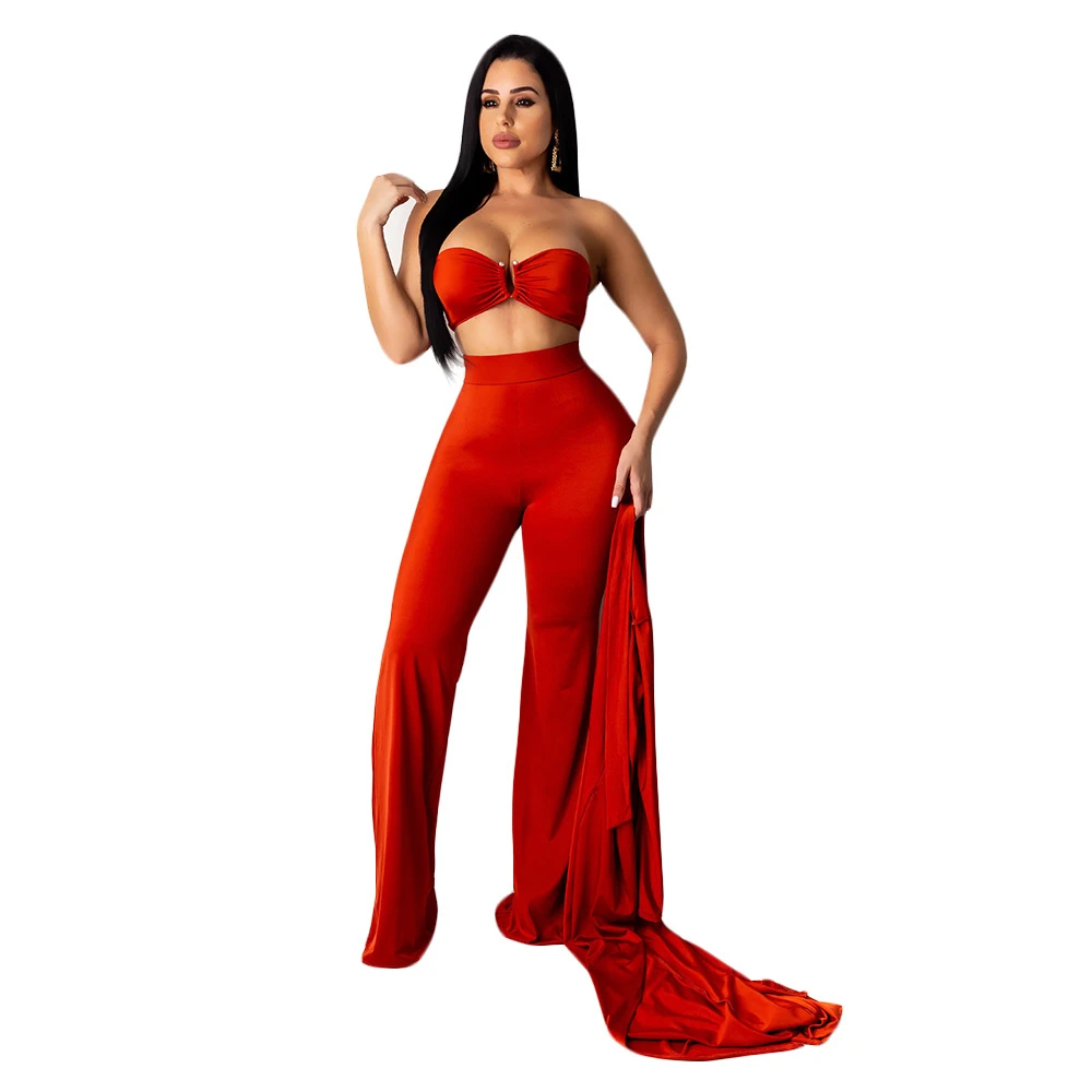 

Sexy 3 Piece Outfits For Women Crop Top Tracksuit 3 Piece Set Women Top and Pants Set Ladies Tracksuits Womens Clothing