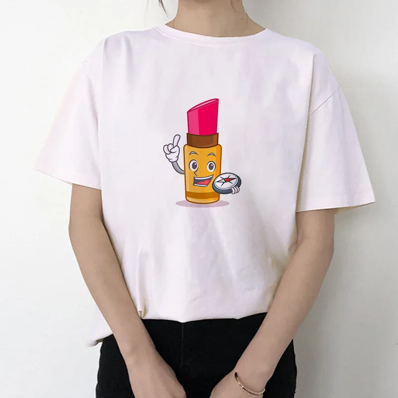 Женская Повседневная Сексуальная футболка для губ подарок девушки Красная