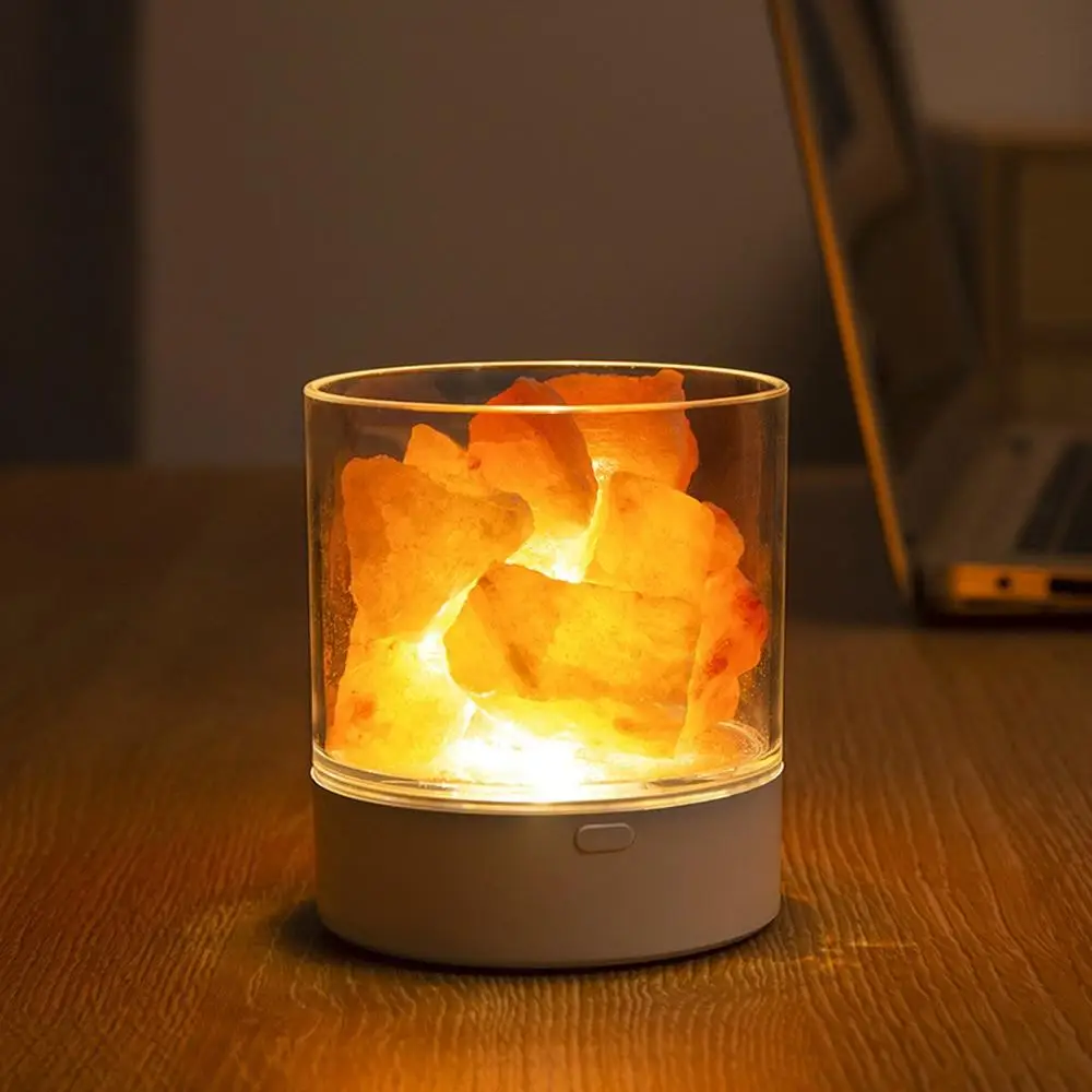 Натуральный кристалл-соль светодиодный светильник ночник Воздухоочистители