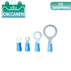 Изолированные синие кольцевые клеммы RV2 50100-1,5 мм, электрические обжимные соединители для кабеля, комплект AWG 16-14, M3M4M5M6M8, 10252,5 шт.