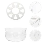 1 шт. стеклянный чайник, Нагреватель без свечи, чайный нагреватель, сохраняющий тепло, чайник (белый)