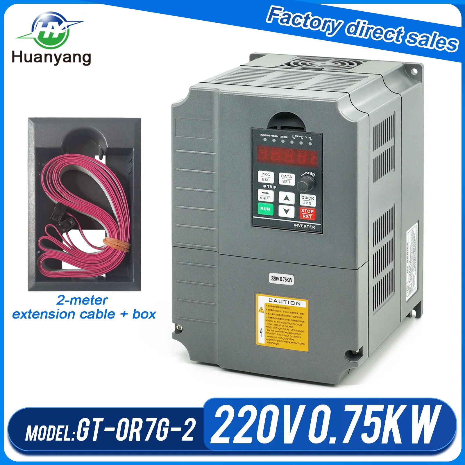 Горячая huanyang 0 75 кВт 220 В векторный частотный инвертор VFD для двигателя с