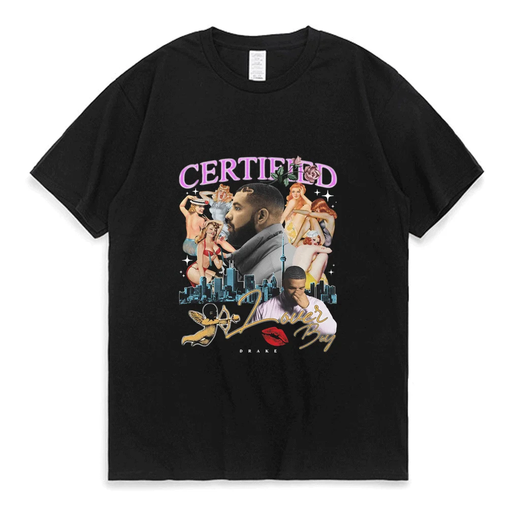 

Hot Hip Hop Rap Drake Boy T Shirt Man Summer Casual Cotton Round Neck T-shirt Men Women Star Trend Cool Short Sleeve Tee Tops