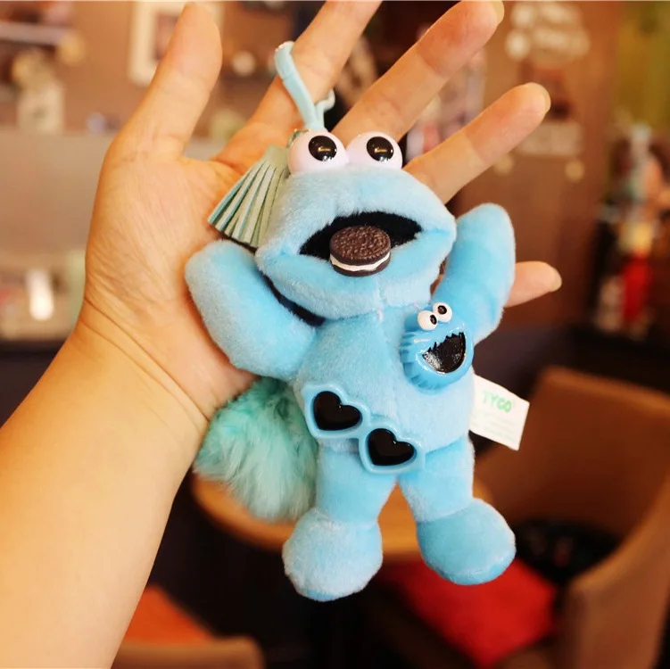 Кермит Лягушка Маппет Шоу rana peluche плюшевый Кермит игрушки Улица Сезам кукла Маппет Кермит Лягушка плюшевая лягушка включает провод - Цвет: 12cm keychain C