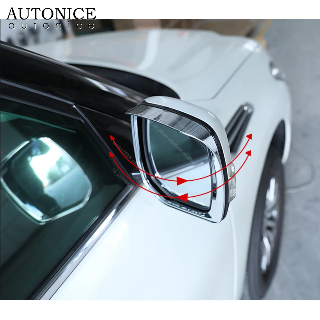 Козырек от дождя ABS крышка зеркала боковой двери подходит для Nissan Patrol Y62 Armada Infiniti