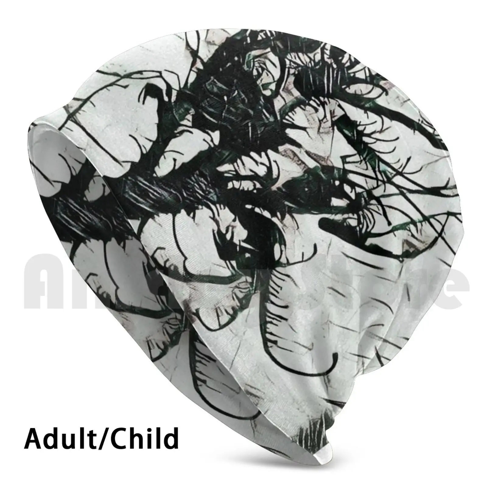 

Вязаная шапка с принтом H P для пожилых людей