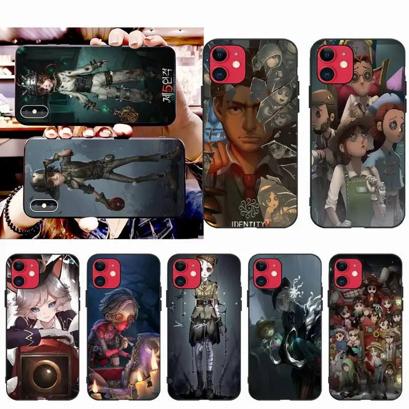 

YJZFDYRM top games identity v Soft black Phone Case for iPhone 11 pro XS MAX 8 7 6 6S Plus X 5S SE 2020 XR case
