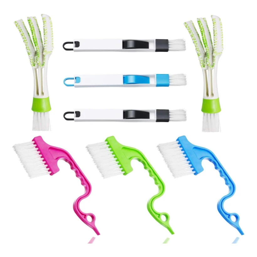 

Window Sill Groove Gap Brush Window Sill Track Groove Cleaning Dust Removal Brush Keyboard Small Hair Brush Set Of 8