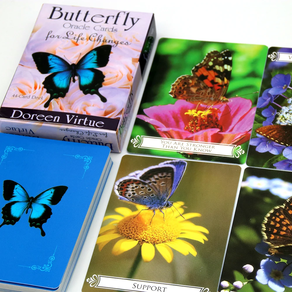 Cartas de or&aacute;culo de mariposa para cambios de vida: una baraja de 44 cartas y tarjetas de gu&iacute;a-3