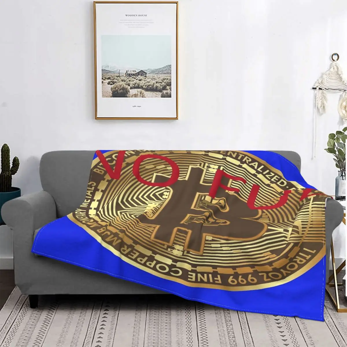 

Manta de Bitcoin No Fud, colcha a la Luna