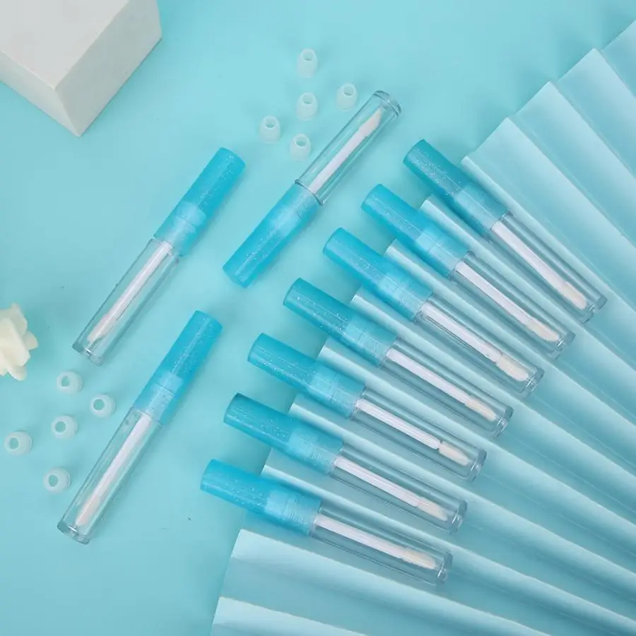 20 штук 1 3 мл многоразового бутылка для блеска губ DIY Пустые масло пробирка синий