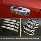 Хромированные наклейки на крышку дверной ручки, Стайлинг автомобиля для Chevrolet Lacetti Optra Daewoo Nubira Suzuki Forenza Holden Viva