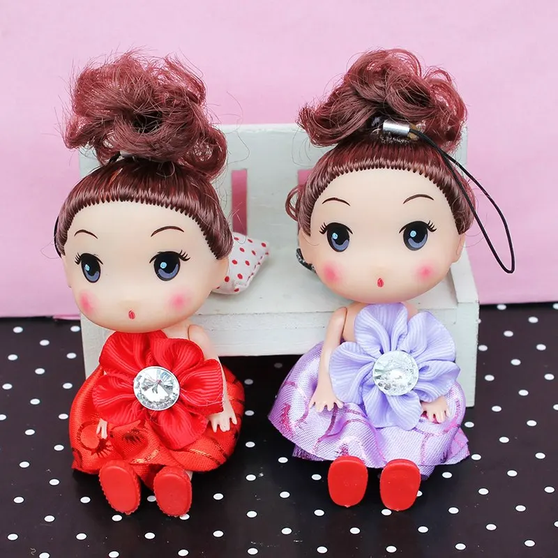 Мини плюшевые животные милый брелок для ключей модные детские куклы мягкие