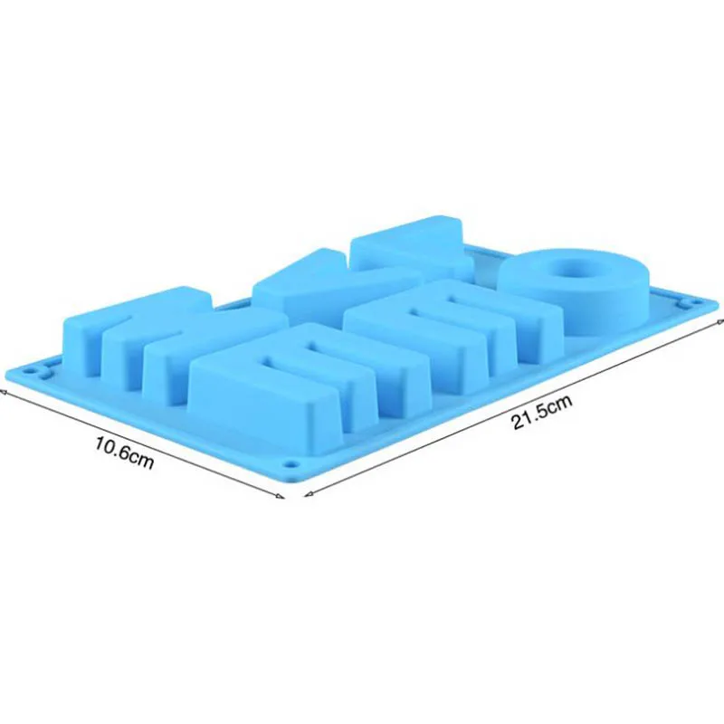 Силиконовая форма с надписью LOVE ME|Глиняные формы| |