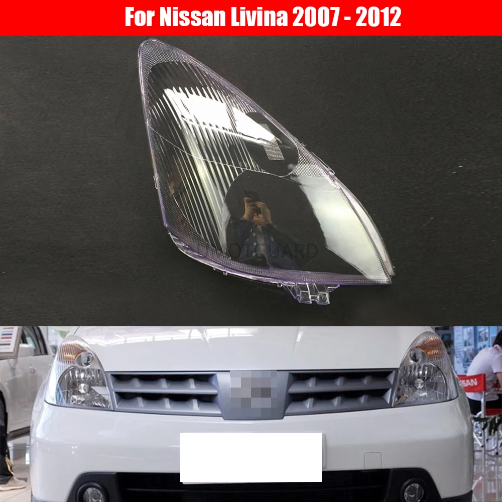 

Headlight Lens For Nissan Livina 2007 2008 2009 2010 2011 2012 Headlamp Cover Car Replacement Auto Head Light Shell