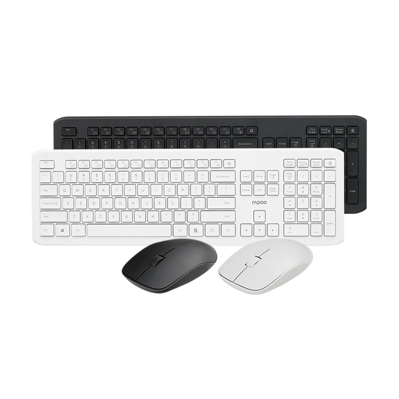 

Rapoo X2000 106-key wireless optical office keyboard and mouse set, multimedia shortcut keys, silent and thin, business office