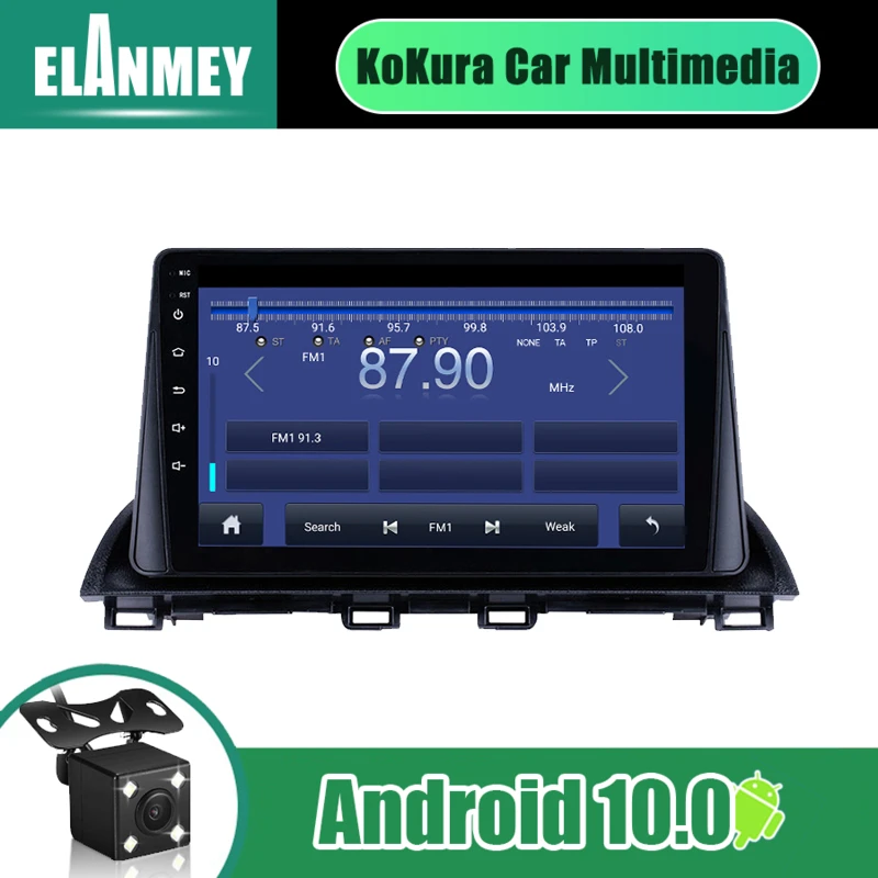 Автомагнитола 2DIN 9 дюймов Android 10 0 мультимедийная автомагнитола Bt стереоплеер