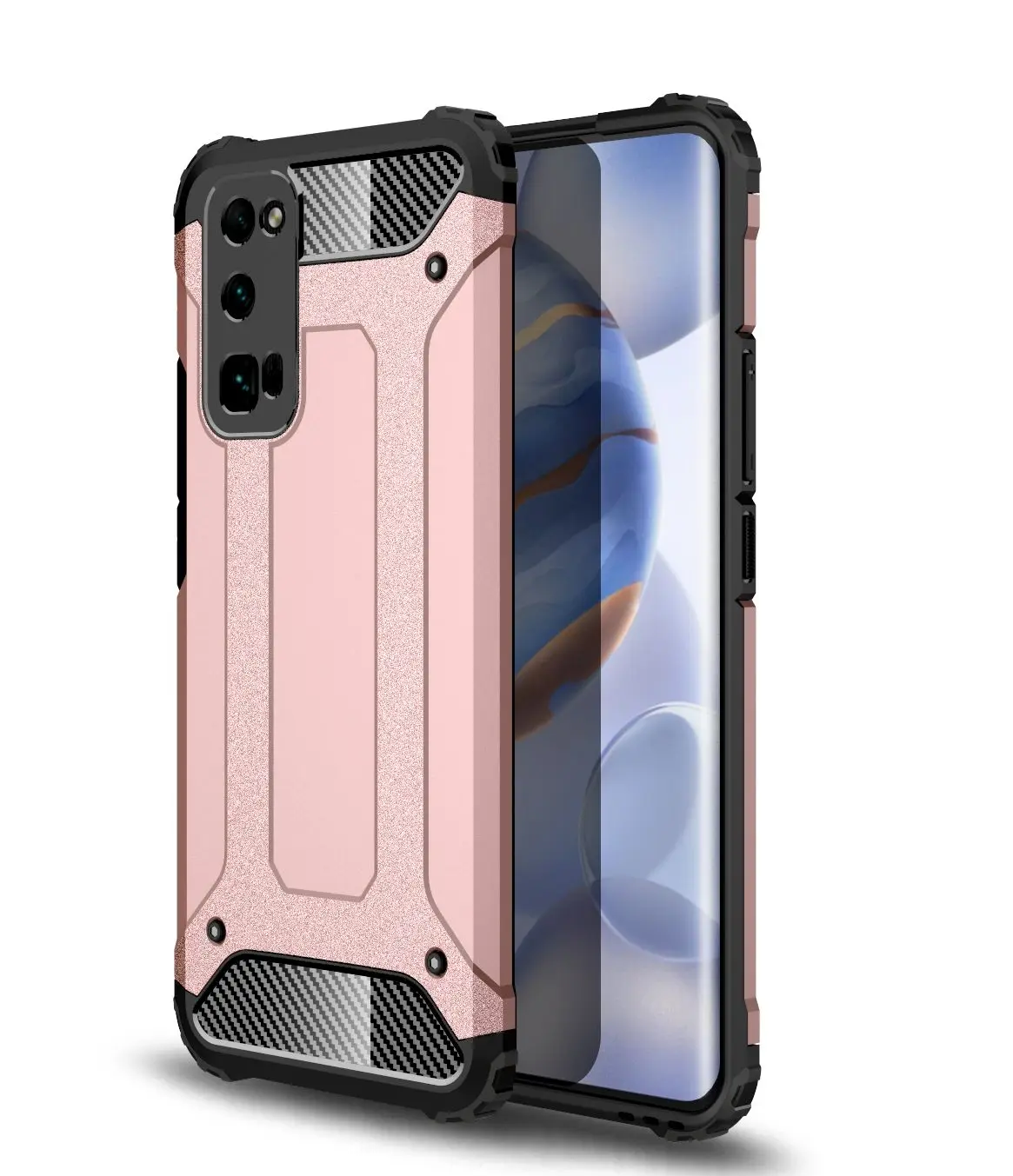 

Anti-fall Rugged Armor Phone Case For Huawei Y7A Honor 9X X10 30 30S Mate P40 40 Pro Plus Lite 4G 5G P Smart 2020 2021 PC Cover