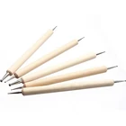 Деревянная точечная ручка для рисования, 5 шт.компл., 2 способа, набор точечных инструментов для дизайна ногтей, маникюрный набор для рисования, инструменты для творчества