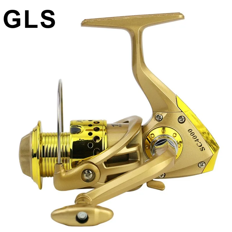 

Эта Рыболовная катушка из инженерного пластика золотистого цвета, экономичная, красивая и элегантная, спиннинговая катушка серии SC1000-7000