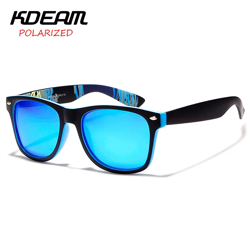 Мужские и женские классические солнцезащитные очки Kdeam уличные поляризационные