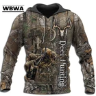 WBWA Bowhunting олень Камуфляж 3D с принтом Мужская Толстовка Harajuku модная толстовка унисекс Повседневный пуловер мужская Толстовка
