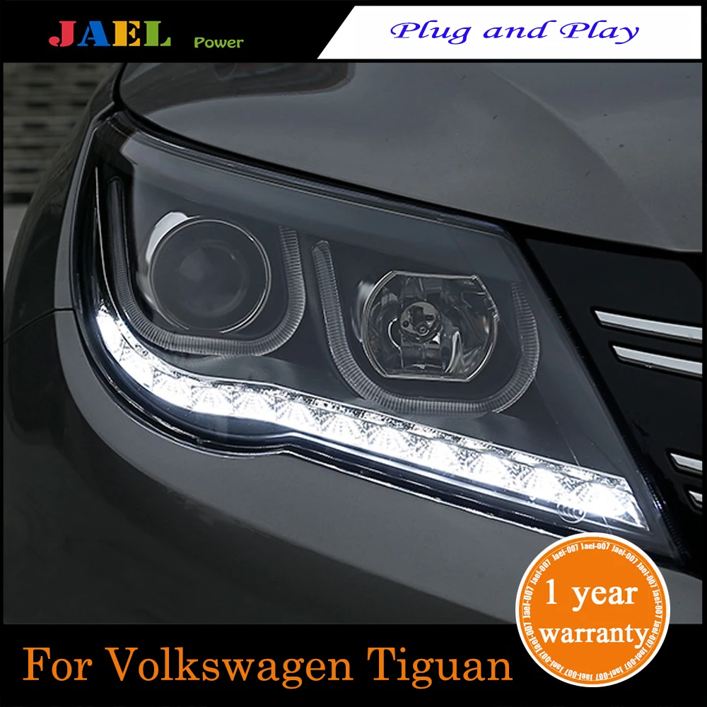 JAEL LED Headlight For Tiguan 2010-2012 Headlights DRL Running lights Bi-Xenon Beam Fog Light | Автомобили и мотоциклы