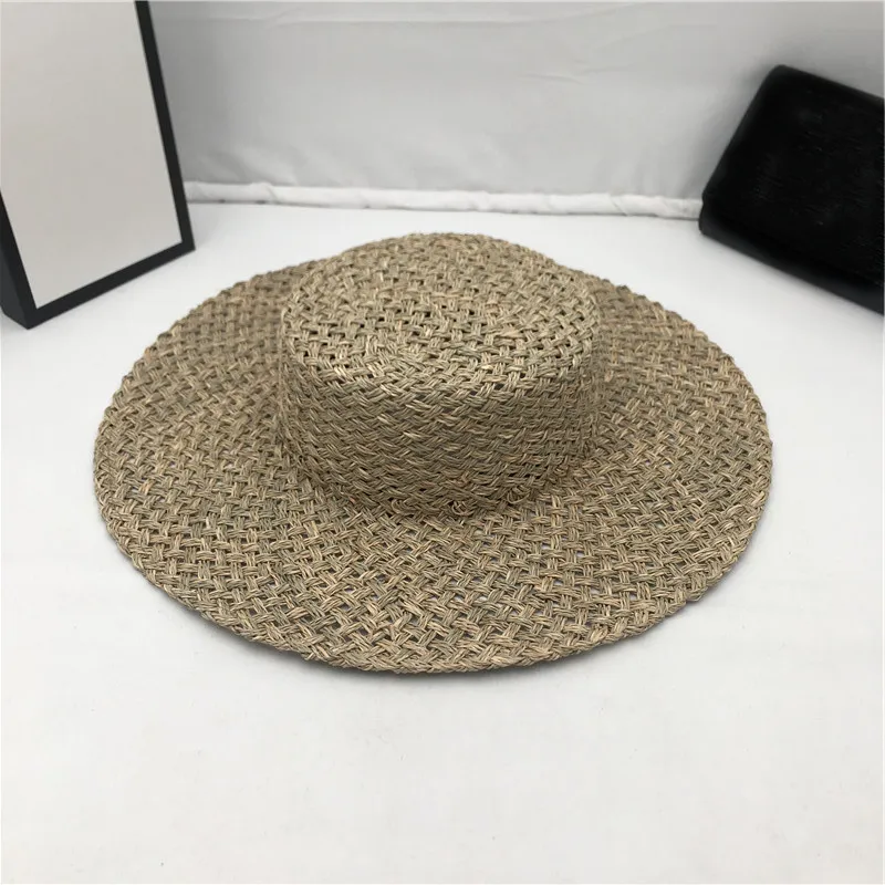 Солнцезащитная шляпа Пляжная соломенная предотвращающая потепление вязаная
