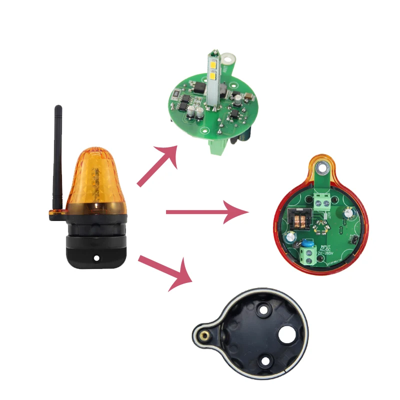 Уличный стробоскоп для ворот мигающий аварийный предупредительный светильник