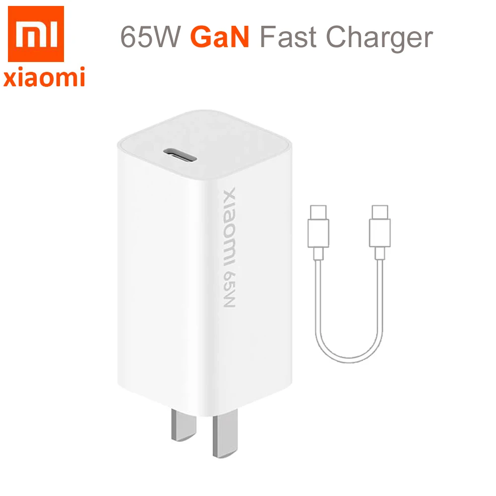

Original Xiaomi GaN 65W Travel Charger Smallest USB Type-C Smart Output fast PD Quick Charge 5V/9V/12V/15V=3A 10V=5A 20V=3.25A
