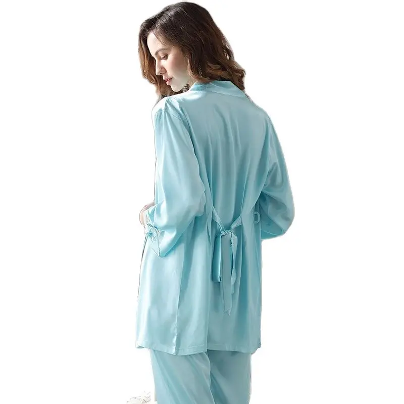 Новейшие сексуальные кружевные пижамные комплекты из ледяного шелка женские