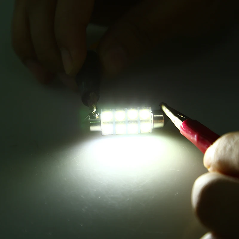POSSBAY покупай 4 и получи 1 белый 39 мм 8 светодиодный 5050 8SMD купол с фестонами