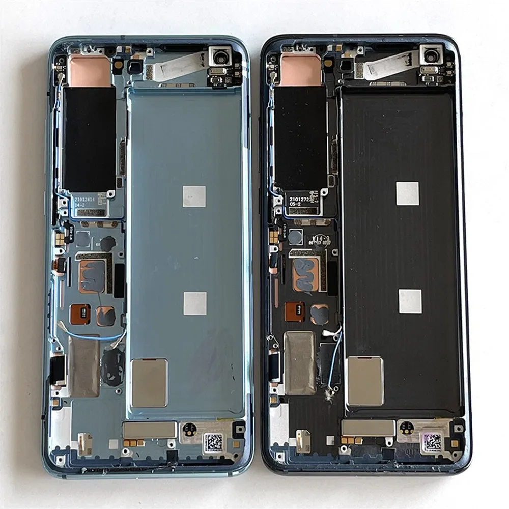 Pantalla LCD AMOLED Original, montaje de digitalizador de pantalla t&aacute;ctil con Marco, piezas de bisel para Xiaomi Mi 10S-2