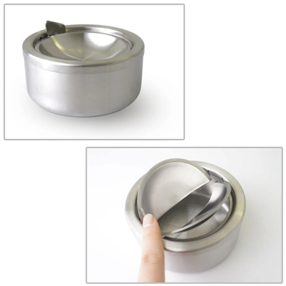 Металлический ветрозащитный держатель сигарет для отеля Вращающаяся крышка