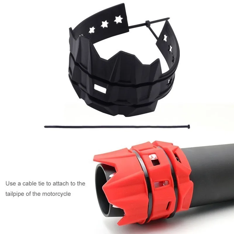 Защита для выхлопных газов мотоцикла защитная крышка Круглый Овальный глушитель