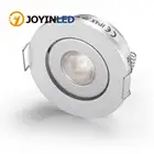Светодиодные мини-потолочные светильники 3 Вт для светодиодных прожекторов CREE, встраиваемые светильники для шкафа диаметром 52 мм, включая светодиодный драйвер DC12AC230V