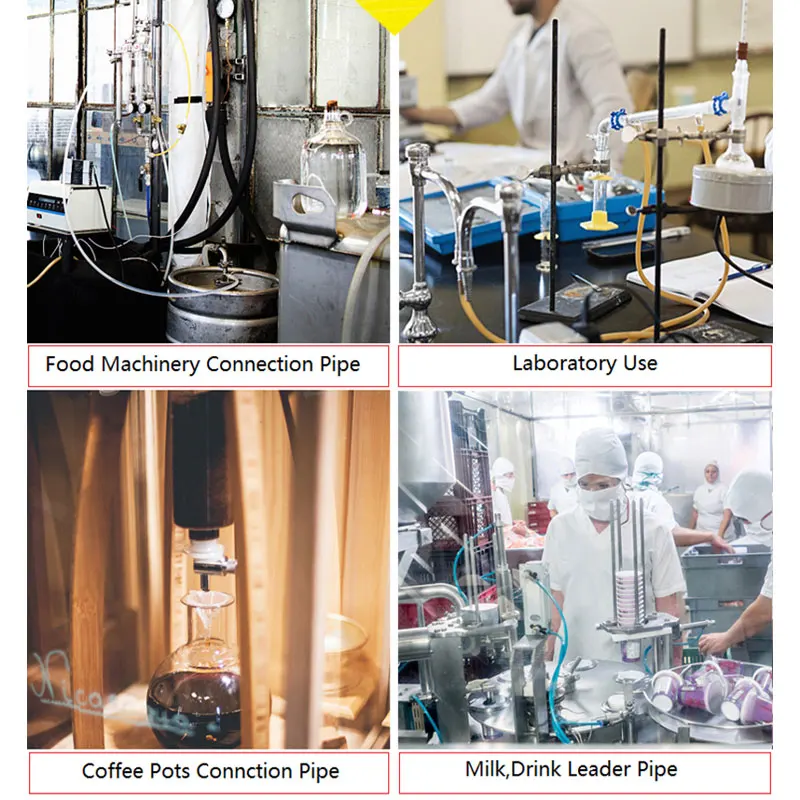 Гибкий нетоксичный силиконовый шланг диаметром 1 м для пищевых продуктов