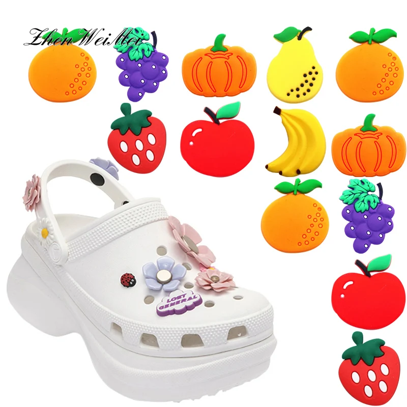 

Аксессуары для обуви, украшения для обуви, украшения для обуви, аксессуары для обуви Apple/виноград/груша для Jibz, подарок на Рождество для детс...