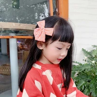 childrens floral lattice bowknot duckbill clip hair accessories for little girls cute baby clip princess hairpin girl headdress