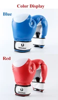 2pcs boxing training fighting gloves pu leather kids breathable muay thai sparring punching karate kickboxing professional glove
