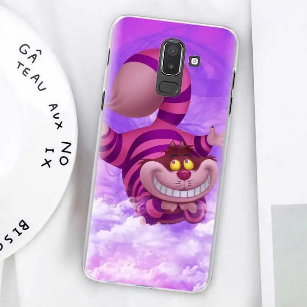 02 Чехлы Alice in Wonderland Cat для samsung Galaxy J4 Plus J6 Plus J8 J3 J5 J7 J5 Prime, Жесткий Чехол - Цвет: 02