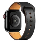 Кожаный ремешок для Apple watch band 44 мм 40 мм 42 мм 38 мм 44 мм, аксессуары для смарт-часов, спортивный браслет iWatch series 3 4 5 6 se