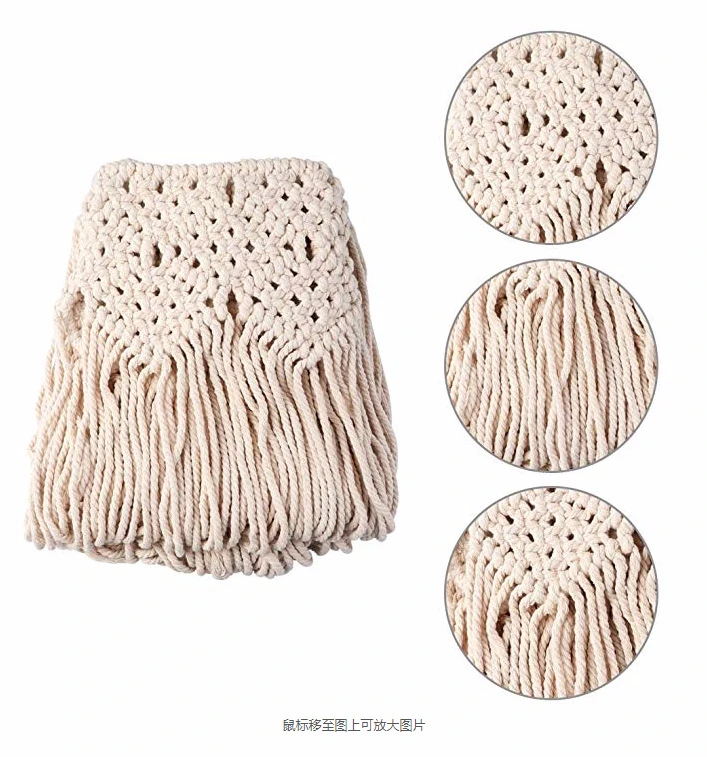 

135x115cm Handmade Macrame Wall Hanging Handwoven Bohemian Tapestries Cotton Tapestry Home Living Room Wedding Backdrop Decor