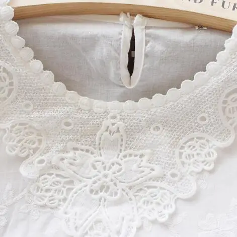 Mori Girl Милая Открытая рубашка свободного кроя с рукавами для женщин кружевная