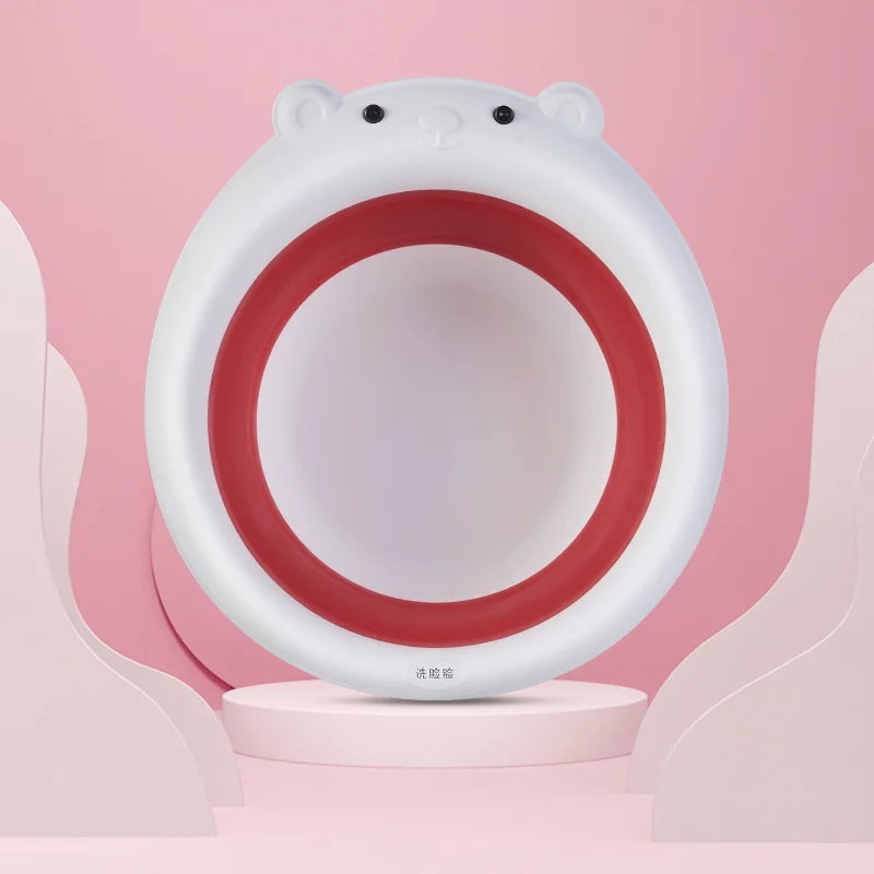 Складная портативная детская раковина милая мультяшная для ног младенцев и